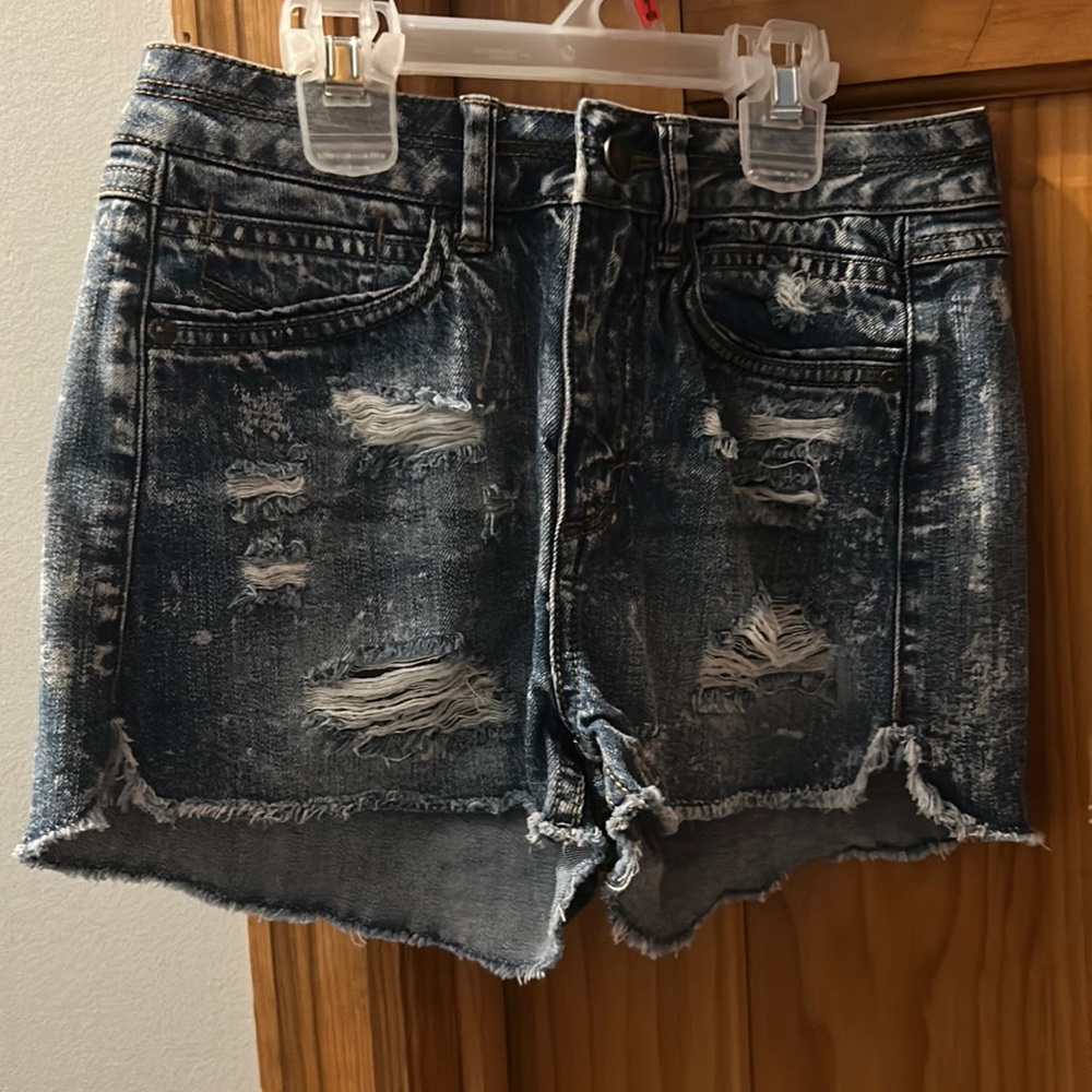 Rewash Distressed Jean Shorts